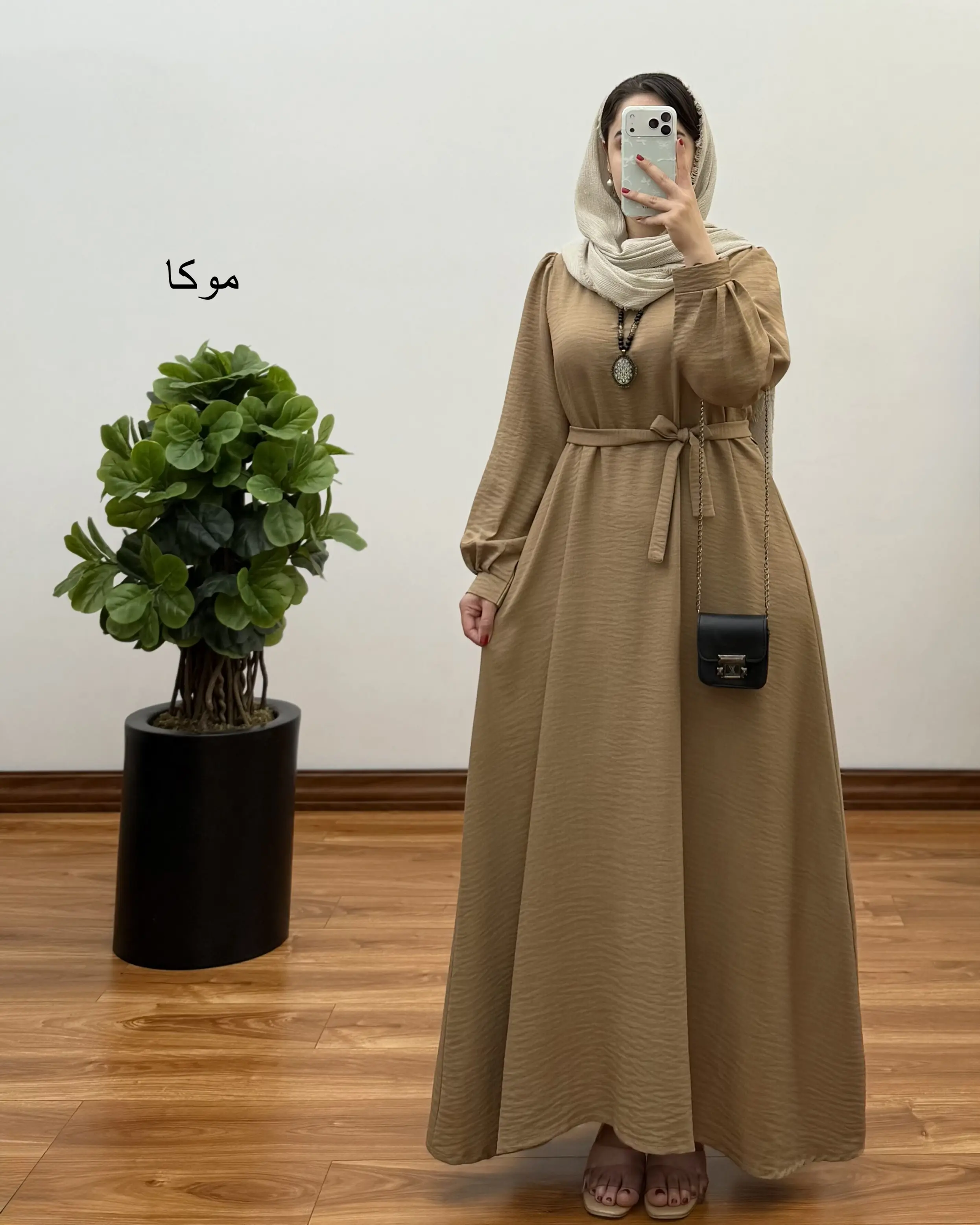 پیراهن مانتویی بلند شانتون مدل ستاره